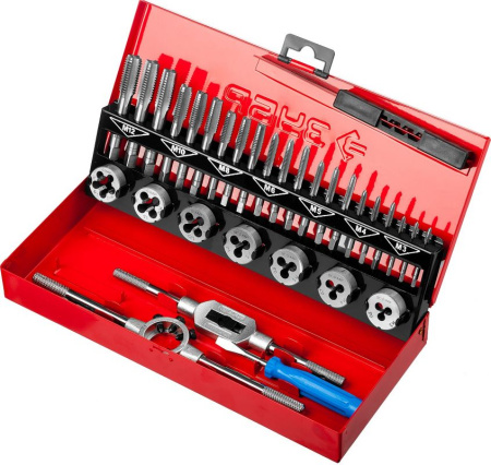 Набор метчиков и плашек Зубр 28129-H32_z01 32 предмета (жесткий кейс)