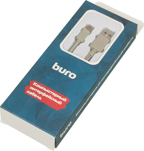Кабель Buro BHP RET USB_MINI18 USB (m)-mini USB (m) 1.8м серый