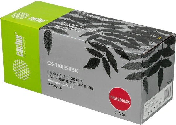Картридж лазерный Cactus CS-TK5290BK TK-5290BK черный (17000стр.) для Kyocera Ecosys P7240cdn