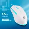 Мышь Оклик 245M белый оптическая (1000dpi) USB (3but)