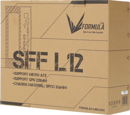 Корпус Formula SFF L12 черный без БП mATX 4xUSB2.0 2xUSB3.0 audio
