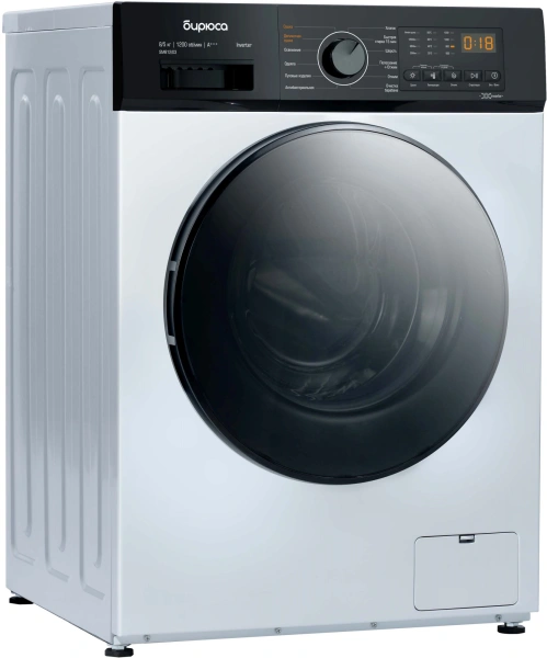 Стиральная машина Бирюса WMD-SM812/03 класс: A+++ загр.фронтальная макс.:8кг (с сушкой) белый инвертер