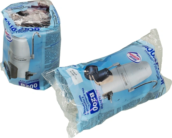 Комплект картриджей Аквафор B200 для проточных фильтров ресурс:4000л (упак.:2шт)