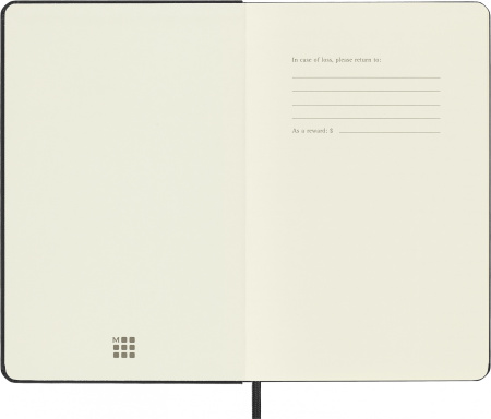 Блокнот Moleskine CLASSIC QP052 Medium 115x180мм 208стр. нелинованный твердая обложка черный