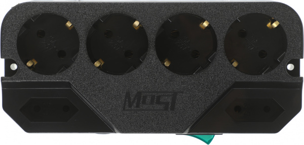 Сетевой фильтр Most СRG 5м (6 розеток) черный (блистер)