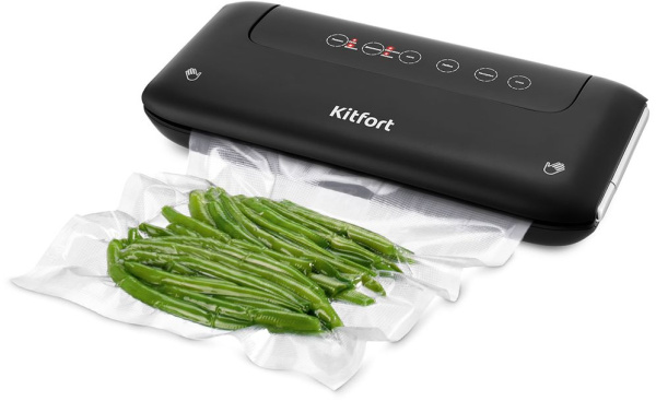 Вакуумный упаковщик Kitfort КТ-1508 130Вт черный