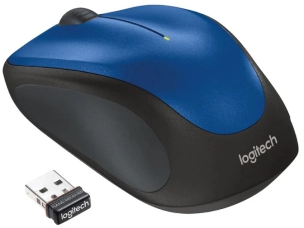 Мышь Logitech M235 синий/черный оптическая 1000dpi беспров. USB для ноутбука 2but (910-007131)