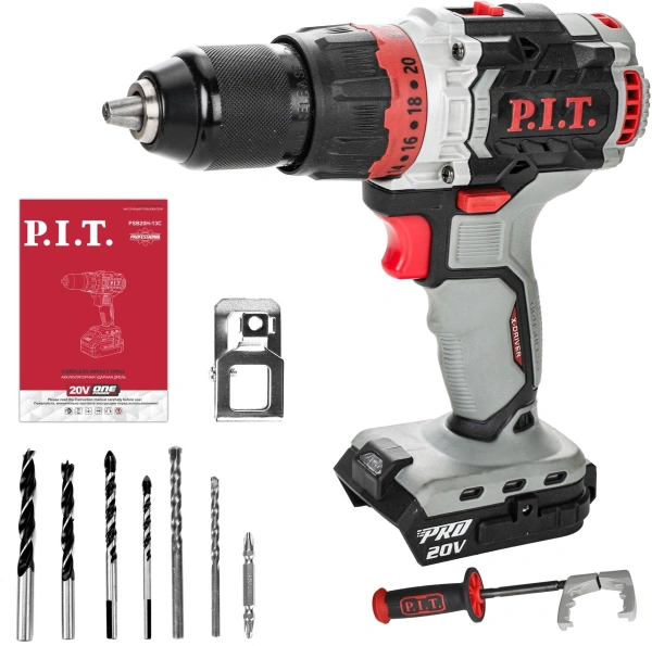 Дрель ударная P.I.T. PSB20H-13C патрон:быстрозажимной реверс
