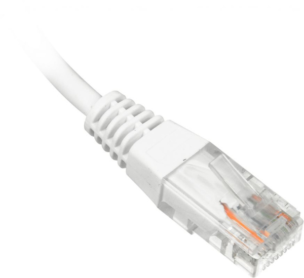 Патч-корд Lanmaster TWT-45-45-0.5-WH UTP RJ-45 вил.-вилка RJ-45 кат.5E 0.5м белый ПВХ (уп.:1шт)