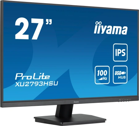 Монитор Iiyama 27" ProLite XU2793HSU-B6 черный IPS LED 1ms 16:9 HDMI M/M матовая 250cd 178гр/178гр 1920x1080 100Hz DP FHD USB 3.8кг