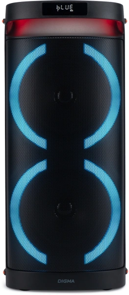 Минисистема Digma D-MC1750 черный 60Вт FM USB BT micro SD