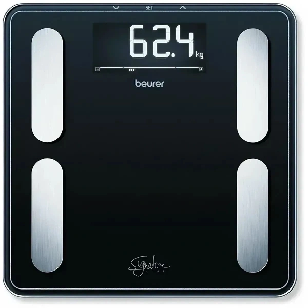 Весы напольные электронные Beurer BF400 Signature Line макс.200кг черный