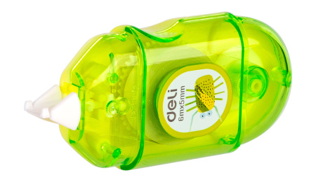 Лента коррект. Deli EH350 6мх5мм ассорти корпус белый блистер