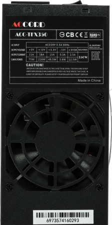 Блок питания Accord TFX 350W ACC-TFX350 (24+4pin) 80mm fan 3xSATA