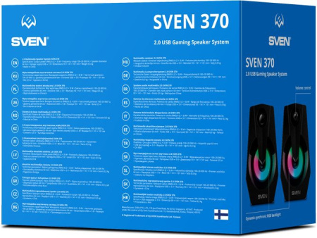 Колонки Sven 370 2.0 черный 6Вт