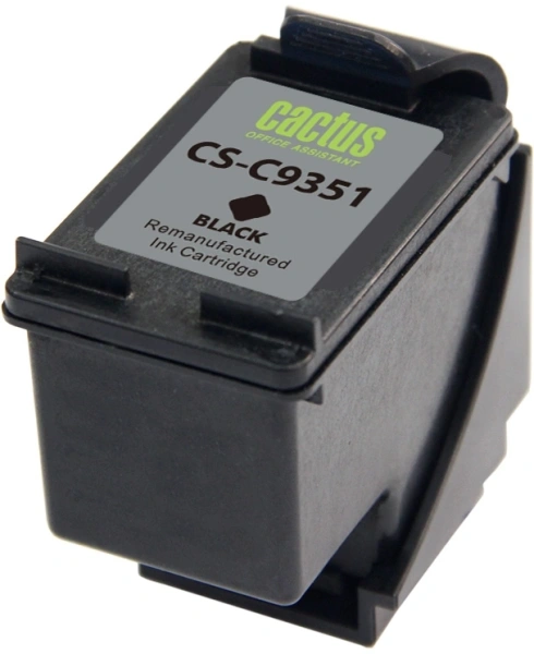 Картридж струйный Cactus CS-C9351 №21 черный (17мл) для HP DJ 3920/3940/D1360/D1460/D1470/D1560/D2330/D2360/D2430/D2460/F370/F375/F380/F2180/F2187/F2224/F2280/F2290/F4140/F4172/F4180/F4190