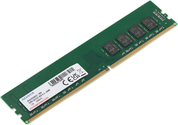 Память DDR4 8Gb 3200MHz A-Data AD4U32008G22-SGN RTL PC4-25600 CL22 DIMM 288-pin 1.2В single rank Ret