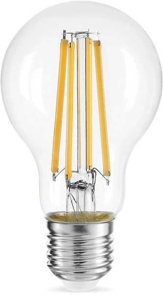 Лампа светодиодная Gauss Filament 102902115 15Вт цок.:E27 груша 220B св.свеч.бел.теп. (упак.:10шт)