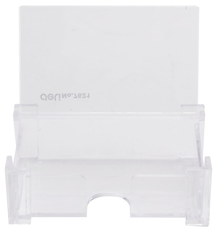 Подставка Deli E7621 для визиток 103х68х34мм прозрачный