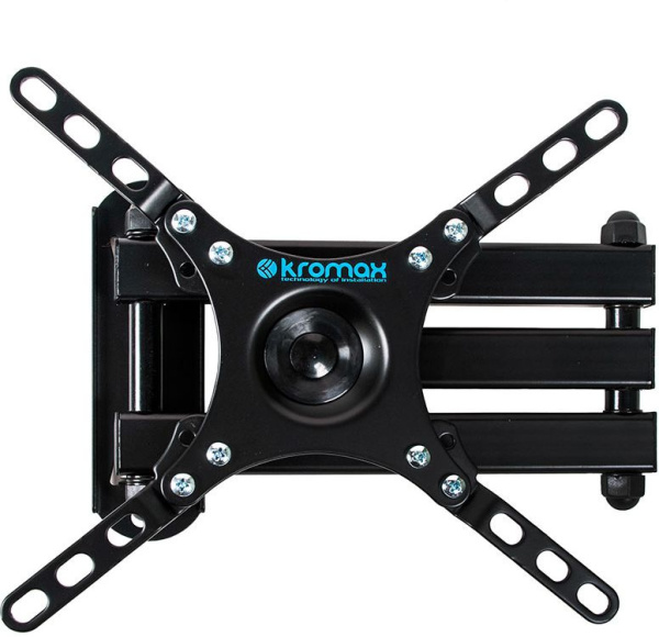 Кронштейн для телевизора Kromax DIX-13 черный 15"-42" макс.20кг настенный поворотно-выдвижной и наклонный