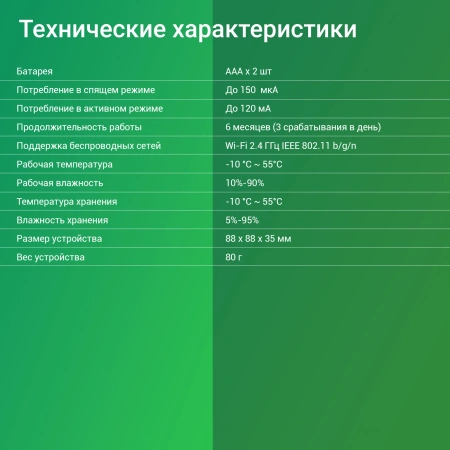 Датчик задымления Digma DiSense S1 (DSS1) белый