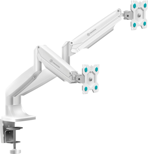 Кронштейн для мониторов Onkron G200 белый 13"-32" макс.18кг настольный поворот и наклон верт.перемещ.