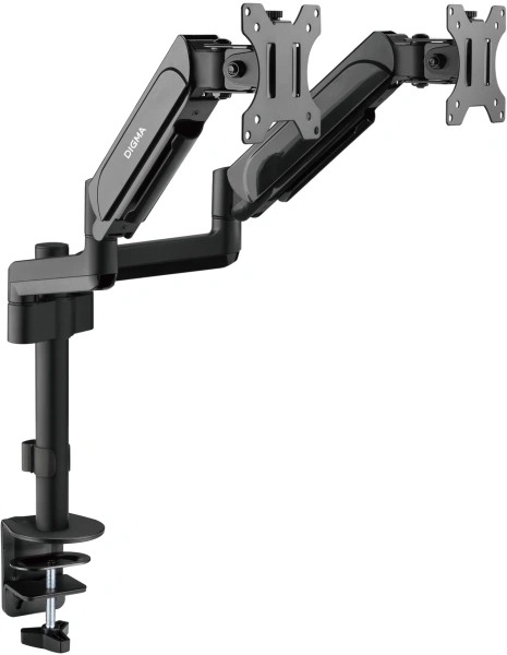 Кронштейн для мониторов ЖК Digma D-MM202D черный 17"-32" макс.9кг крепление к столешнице поворот и наклон
