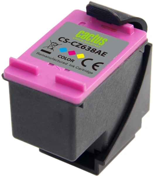 Картридж струйный Cactus CS-CZ638AE № 46 многоцветный (21мл) для HP DJ IA 2020hc/2520hc Ultra 2029/2529/4729AIO