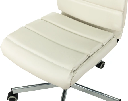 Кресло Бюрократ CH-320M бежевый эко.кожа крестов. металл