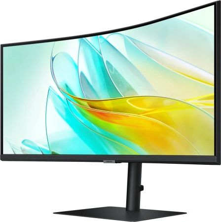 Монитор Samsung 34" ViewFinity S6 S34C650UAIXCI черный VA LED 5ms 21:9 HDMI M/M полуматовая 350cd 178гр/178гр 3440x1440 100Hz DP Ultra WQHD USB 8кг