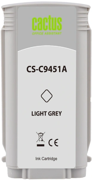 Картридж струйный Cactus CS-C9451A №70 светло-серый (130мл) для HP DJ Z3100