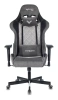 Кресло игровое Zombie VIKING 7 KNIGHT Fabric серый Loft ромбик текстиль/эко.кожа с подголов. крестов. металл