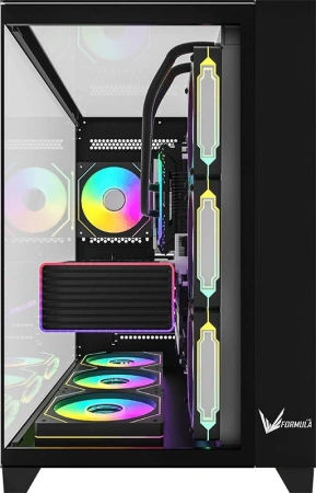 Корпус Formula Crystal Z9 черный без БП ATX 2xUSB3.0 1xUSB3.1 audio bott PSU