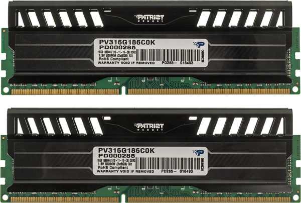 Память DDR3 2x8Gb 1866MHz Patriot PV316G186C0K Viper 3 RTL PC3-15000 CL10 DIMM 240-pin 1.5В dual rank с радиатором Ret