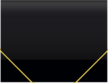 Папка на резинке Бюрократ Black Opal BL510/1 A4 пластик кор.30мм 0.5мм черный