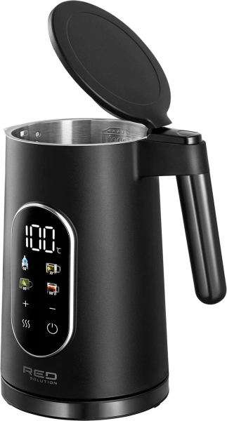 Чайник электрический Red Solution AM108D 1.7л. 2000Вт черный корпус: металл/пластик