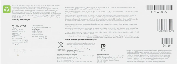 Картридж лазерный HP 136A W1360A черный (1150стр.) для HP LJ M211d/MFP M236