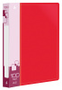 Папка с 100 прозр.вклад. Бюрократ -BPVN100RED A4 пластик 0.8мм торц.карм с бум. встав красный