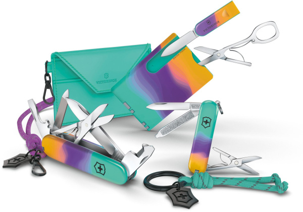 Нож перочинный Victorinox Classic SD Sydney Style (0.6223.E222) 58мм 7функц. бирюзовый подар.коробка