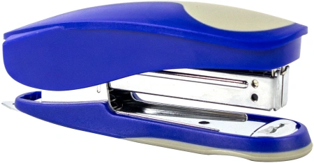 Степлер Kw-Trio 5516BLU Half-strip Pollex 24/6 26/6 (20листов) встроенный антистеплер синий 105скоб