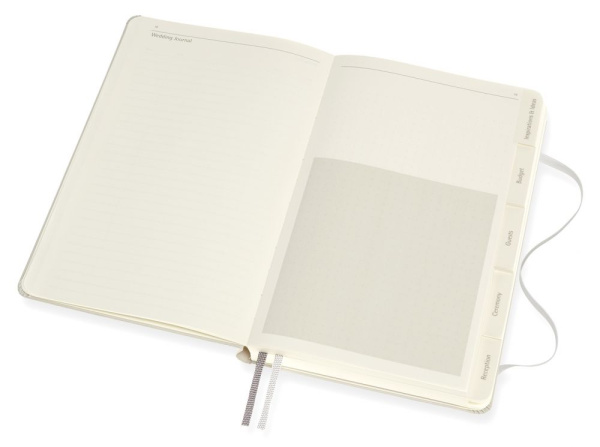 Блокнот Moleskine PASSION WEDDING PASWEDD Large 130х210мм 400стр. подар.кор. светло-серый