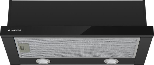 Вытяжка встраиваемая Maunfeld VS FAST Glass 60 черный управление: кулисные переключатели (1 мотор)