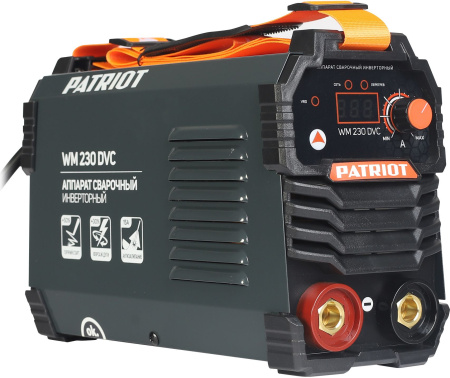 Сварочный аппарат Patriot WM230DVC инвертор ММА 10.7кВт (кейс в комплекте)