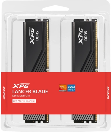 Память DDR5 2x16GB 5600MHz A-Data AX5U5600C4616G-DTLABBK XPG Lancer RTL PC5-44800 CL46 DIMM 288-pin 1.1В kit dual rank с радиатором Ret