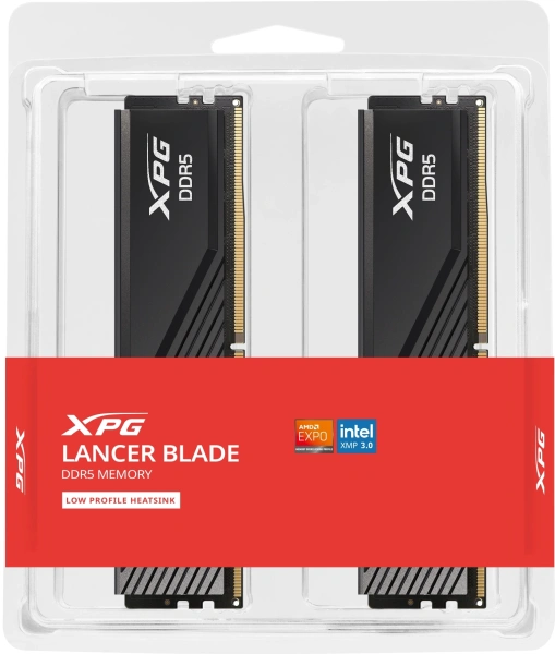 Память DDR5 2x16GB 5600MHz A-Data AX5U5600C4616G-DTLABBK XPG Lancer RTL PC5-44800 CL46 DIMM 288-pin 1.1В kit dual rank с радиатором Ret