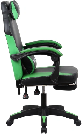 Кресло игровое Оклик Cooldown черный/зеленый сиденье черный/зеленый искусст.кожа/сетка с подголов. к