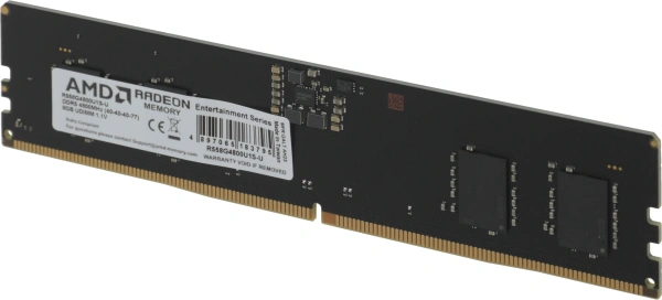 Память DDR5 8GB 4800MHz AMD R558G4800U1S-U Radeon R5 RTL PC4-38400 CL40 DIMM 288-pin 1.1В RTL