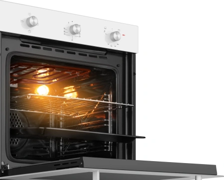 Духовой шкаф Газовый Weissgauff WGO 702 белый стекло