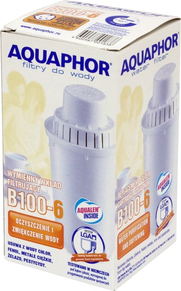 Картридж Аквафор B6 для кувшинов ресурс:300л (упак.:1шт)