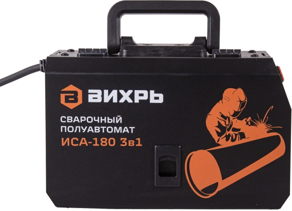 Сварочный полуавтомат Вихрь ИСА-180 3в1 инвертор FLUX, MMA,TIG-Lift 4.8кВт
